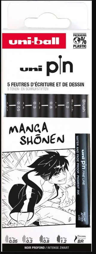 Fineliner Manga SHONEN x5